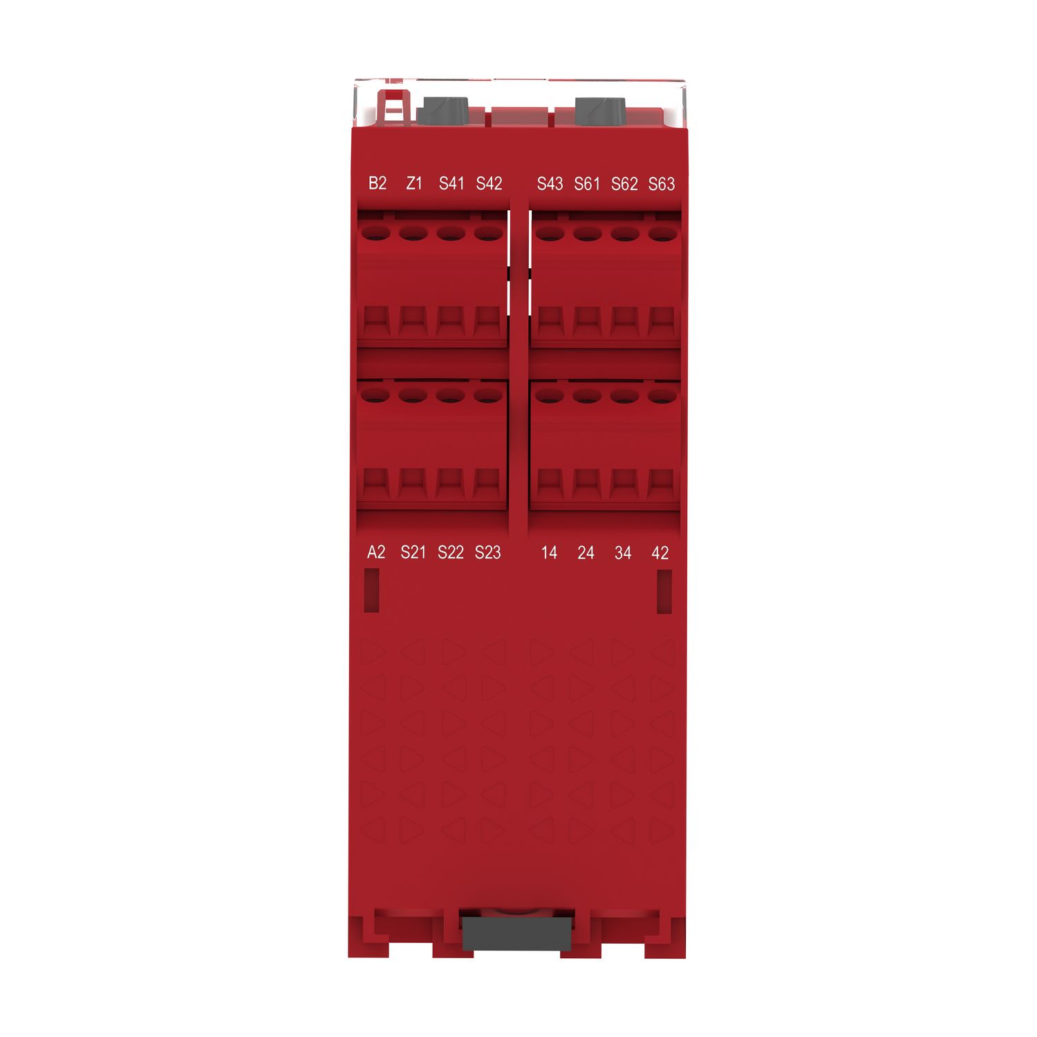 Picture of safety module, Harmony XPSU, Cat 4, features 6 x XPSUAF, 48 to 240V AC or DC, screw