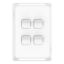 Picture of Switch Plate Skin, Pro Series, 4 Gang, Horizontal/Vertical Mount, Clip-On