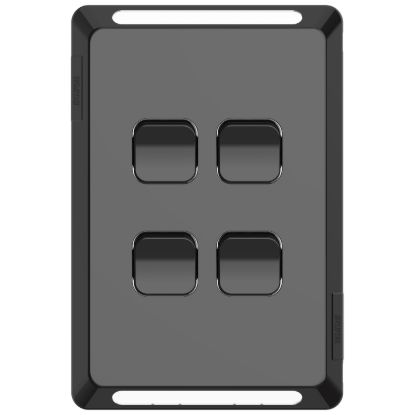 Picture of Switch Plate Skin, Pro Series, 4 Gang, Horizontal/Vertical Mount, Clip-On