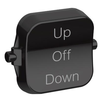 Picture of Rocker Toggle, Pro Series, 3-pos UP - OFF - DOWN