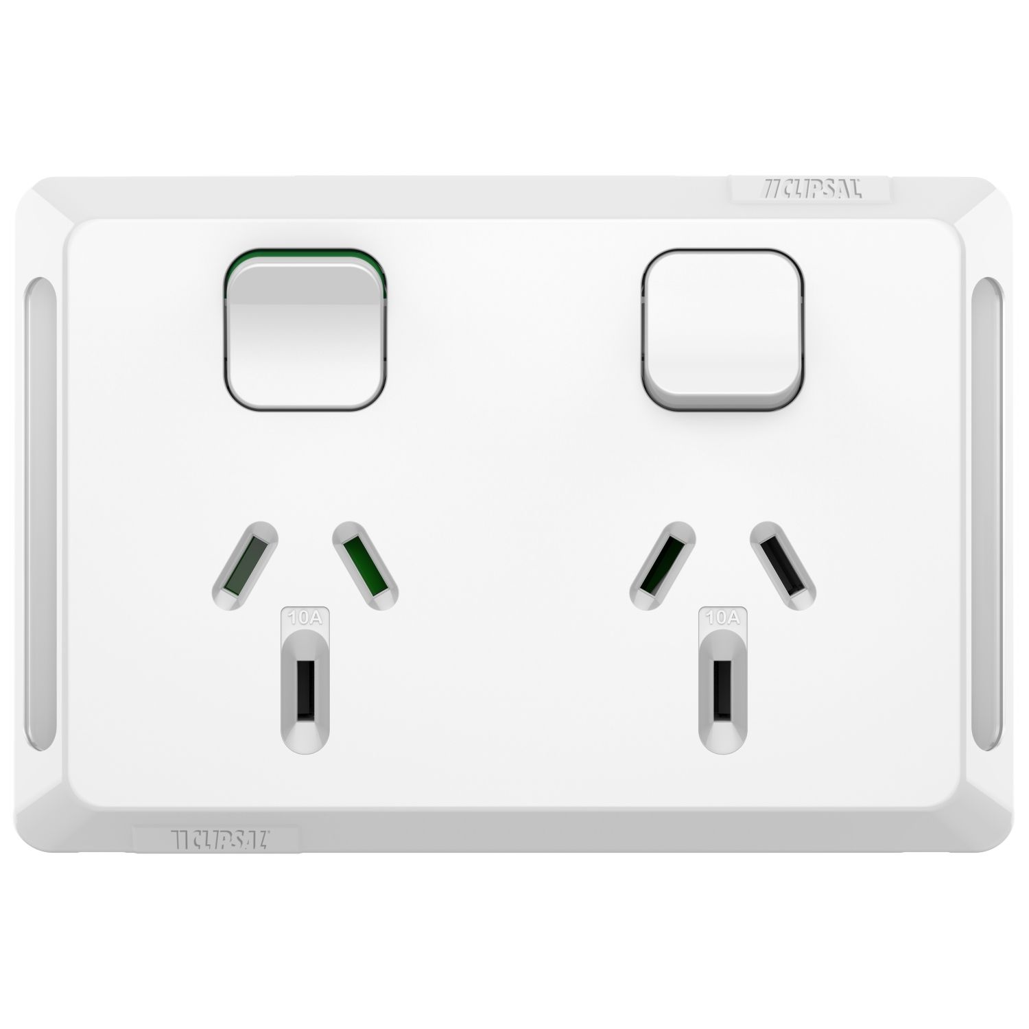 Picture of Twin Power Point, Pro Series, Double Pole, Horizontal Mount, 250V, 10A