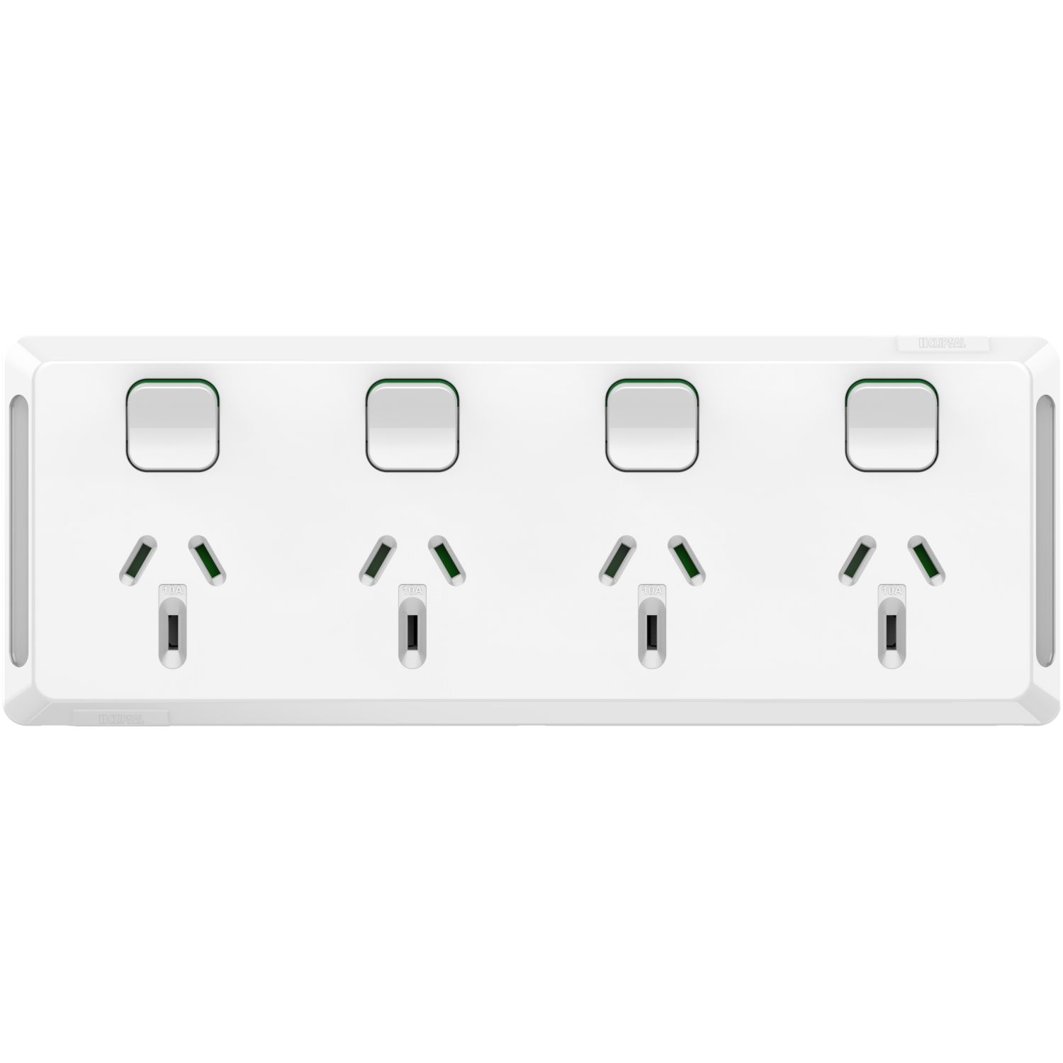 Picture of Quad Power Point, Pro Series, Horizontal Mount, 250V, 10A