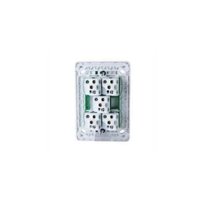 Picture of Flush Switch, Pro Series, Vertical Mount, 5 Gang, 1-Way/2-Way, 230/240V 20A, /16AX