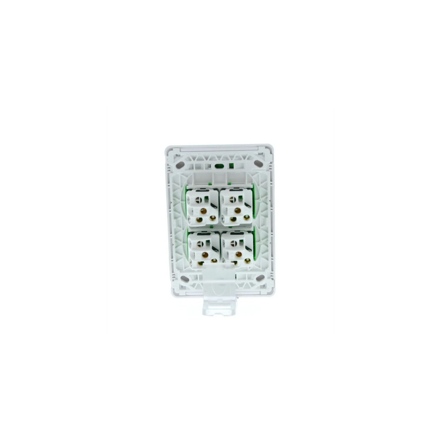Picture of Flush Switch, Pro Series, Vertical Mount, 4 Gang, 1-Way/2-Way, 230/240V 20A, /16AX