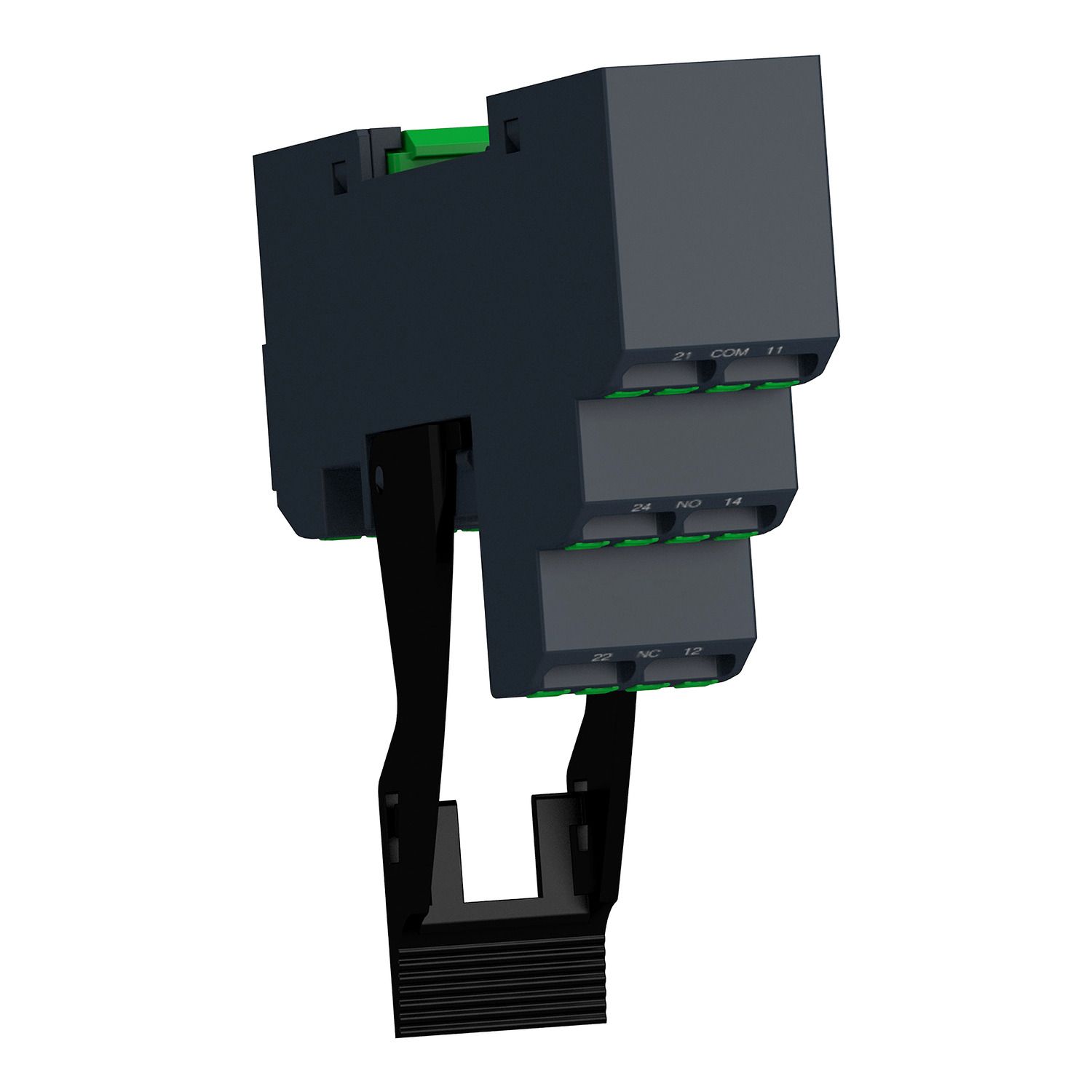 Picture of push in socket with clamp, Harmony Electromechanical Relays, for RXG2 relays, 5A, push-in terminals, separate contact