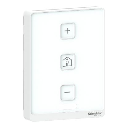 Picture of SmartX Cover Plate, for Sensor Base, 3 Buttons, No Display, Setpoint, Override, PIR, Optimum White Cover