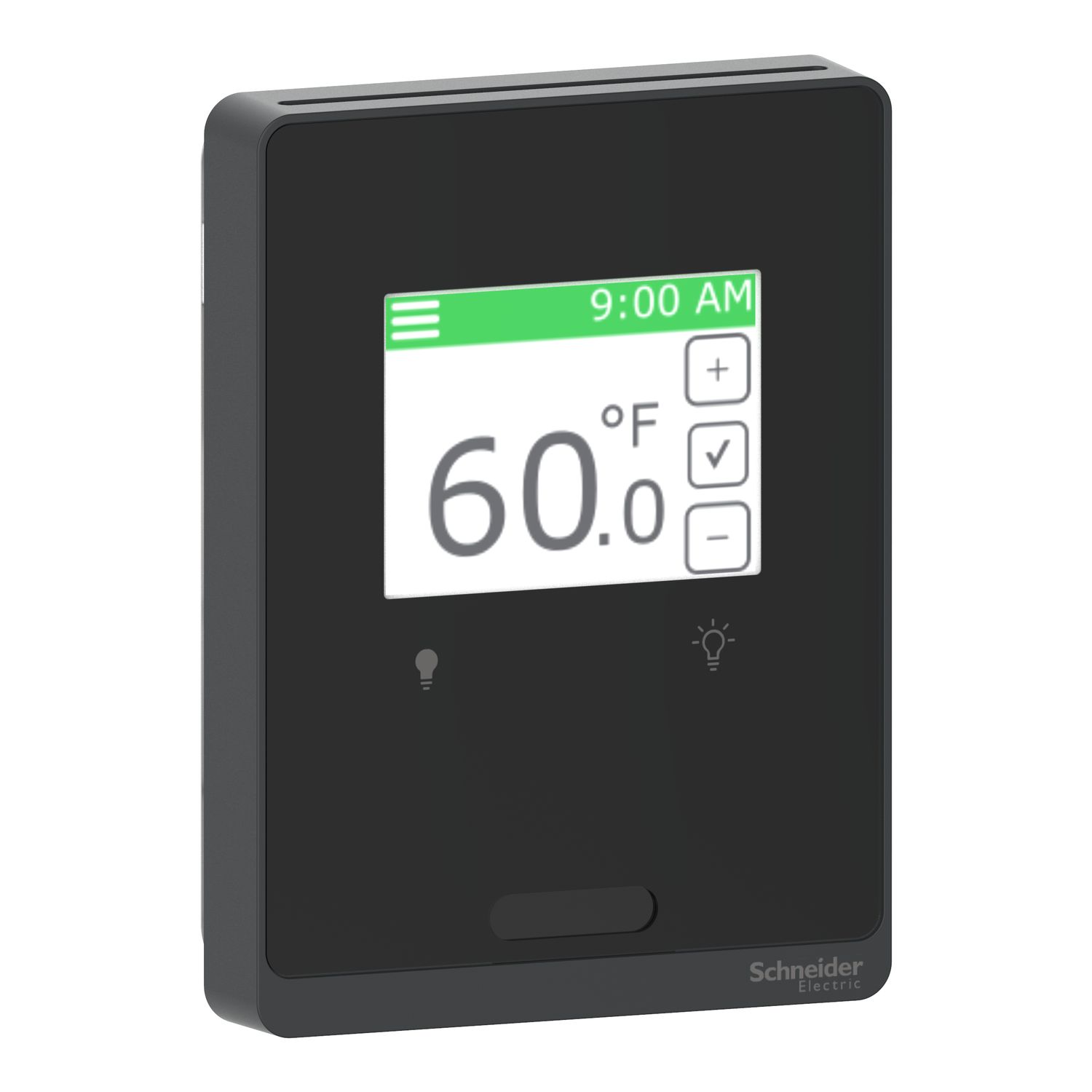 Picture of SmartX Cover Plate, for Sensor Base, Touchscreen, with 2 Buttons Lighting, PIR, Optimum Black Cover