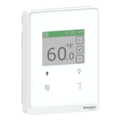 Picture of SmartX Cover Plate, for Sensor Base, Touchscreen, with 4 Buttons Light/Blind, Optimum White Cover