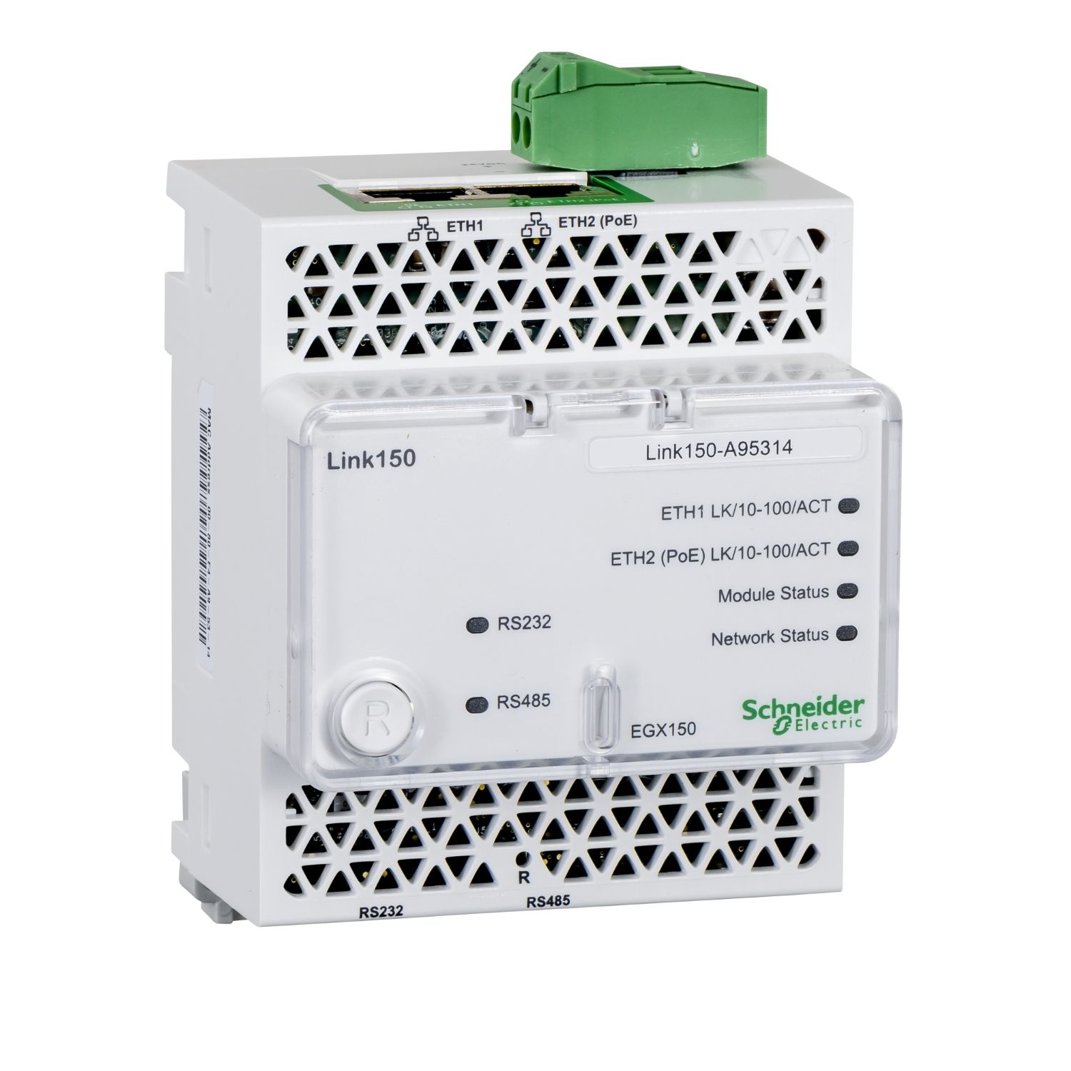Picture of Ethernet gateway, EcoStruxure Link150, 2 Ethernetport, 24V DC and PoE