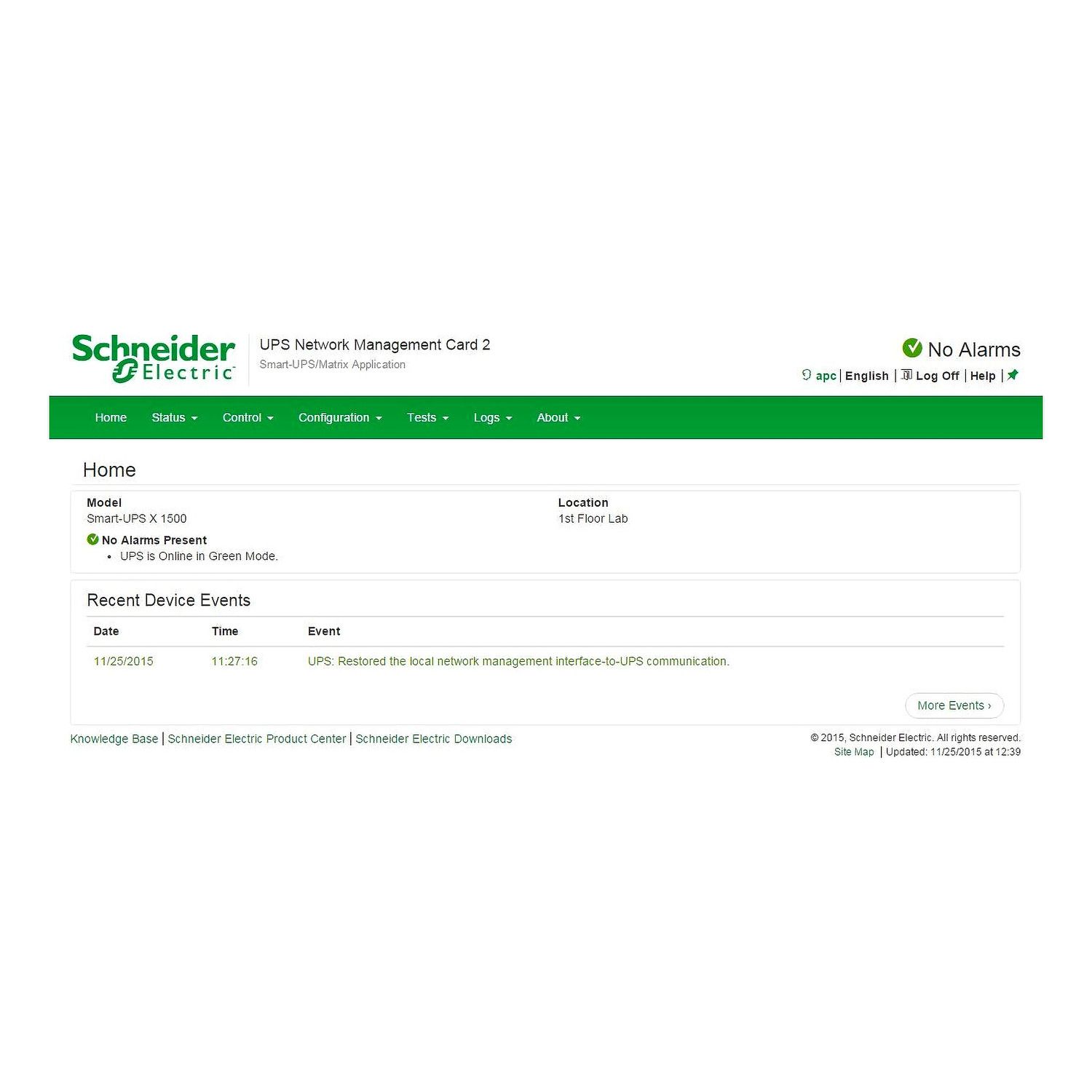 Picture of UPS Network Management Card 2, Network Management Cards, with Environmental Monitoring