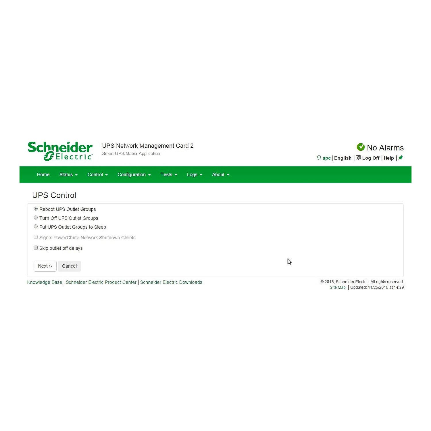 Picture of UPS Network Management Card 2, Network Management Cards, with Environmental Monitoring