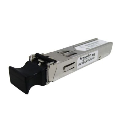 Picture of fiber optic adaptor, Modicon Networking, SFP module, for Ethernet switch, 100 BASE-SX, multimode