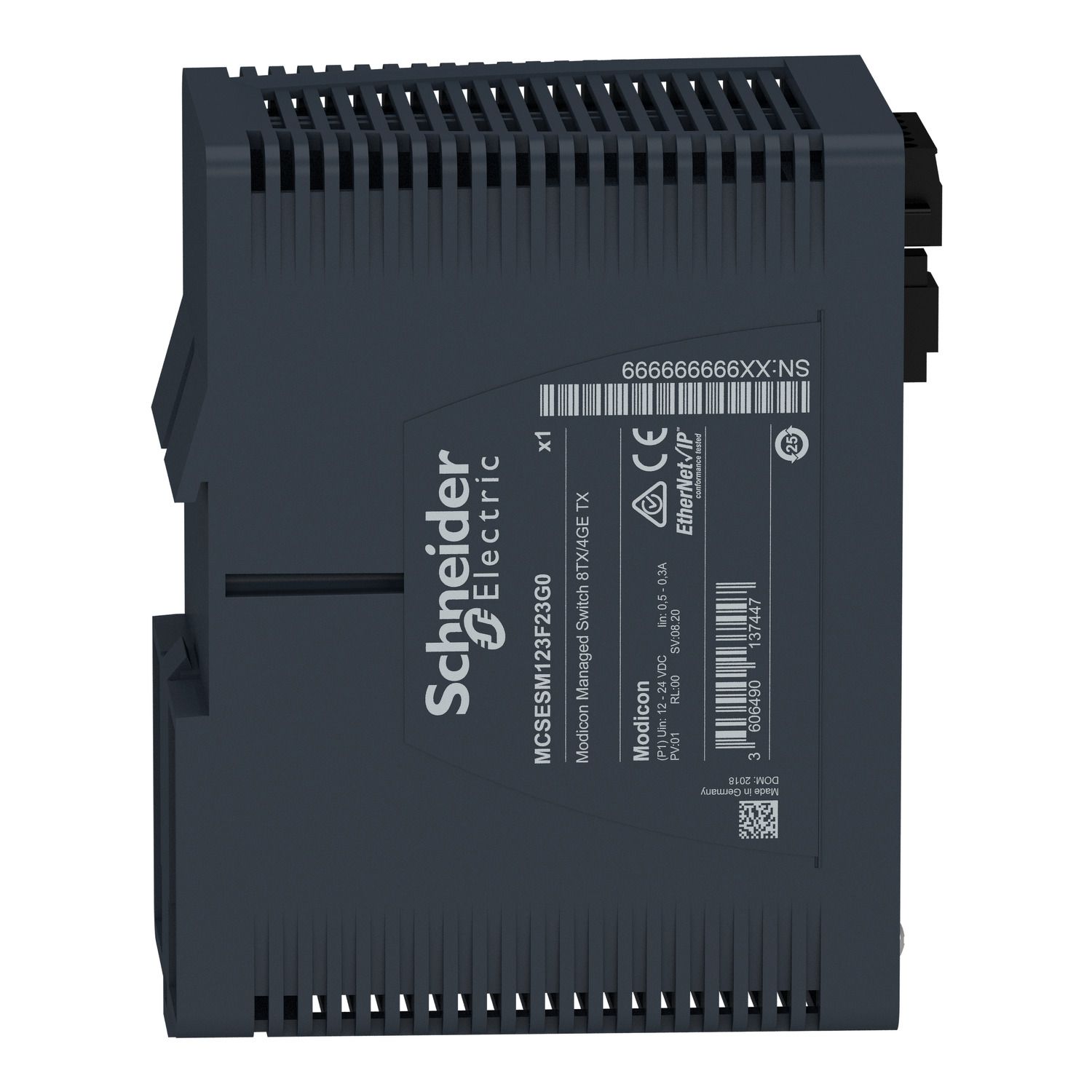 Picture of Modicon Managed Switch - 8 ports for copper + 4 Gigabit ports for copper