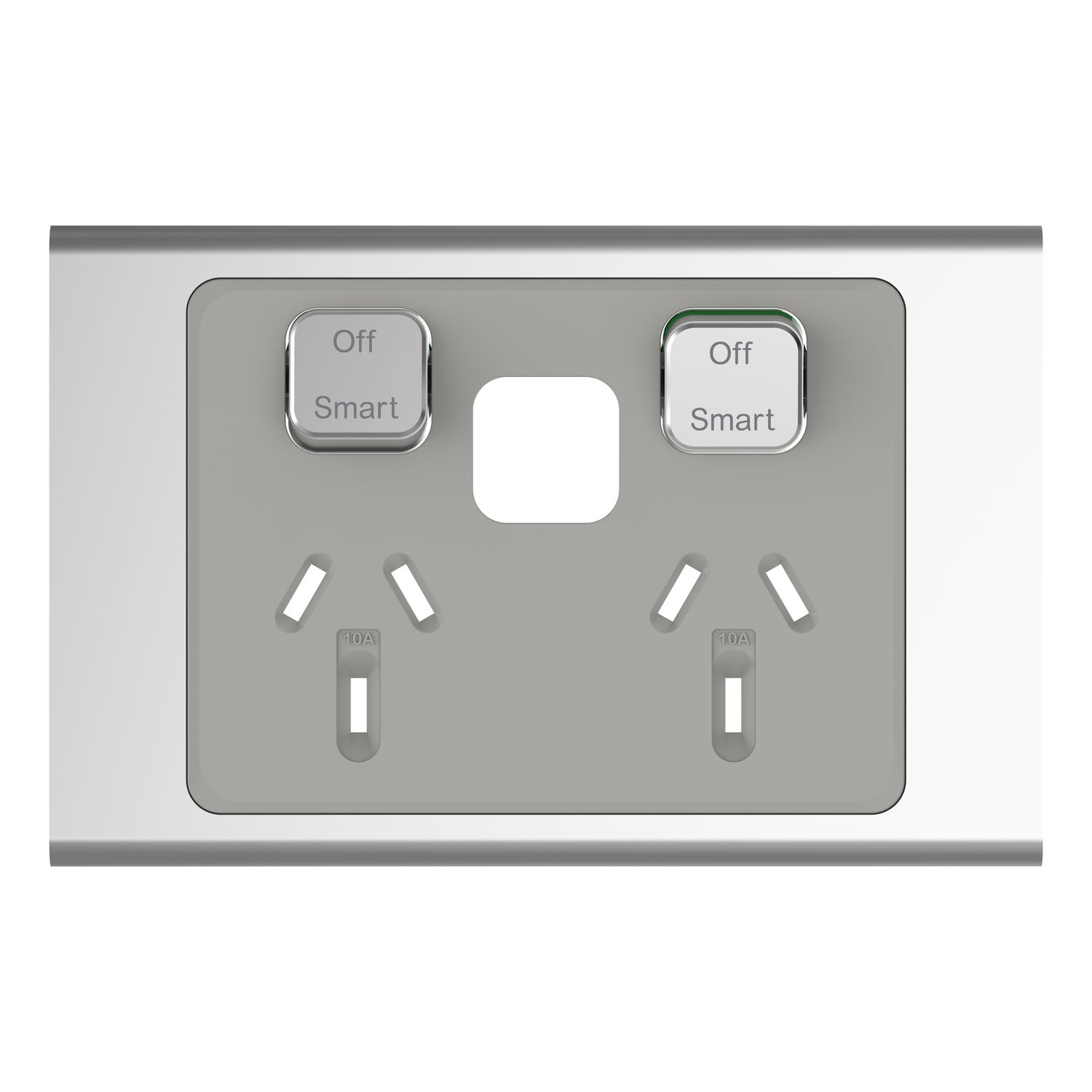 Picture of Styl Skin Connected Socket, Clipsal Iconic, Wiser, Horizontal Twin