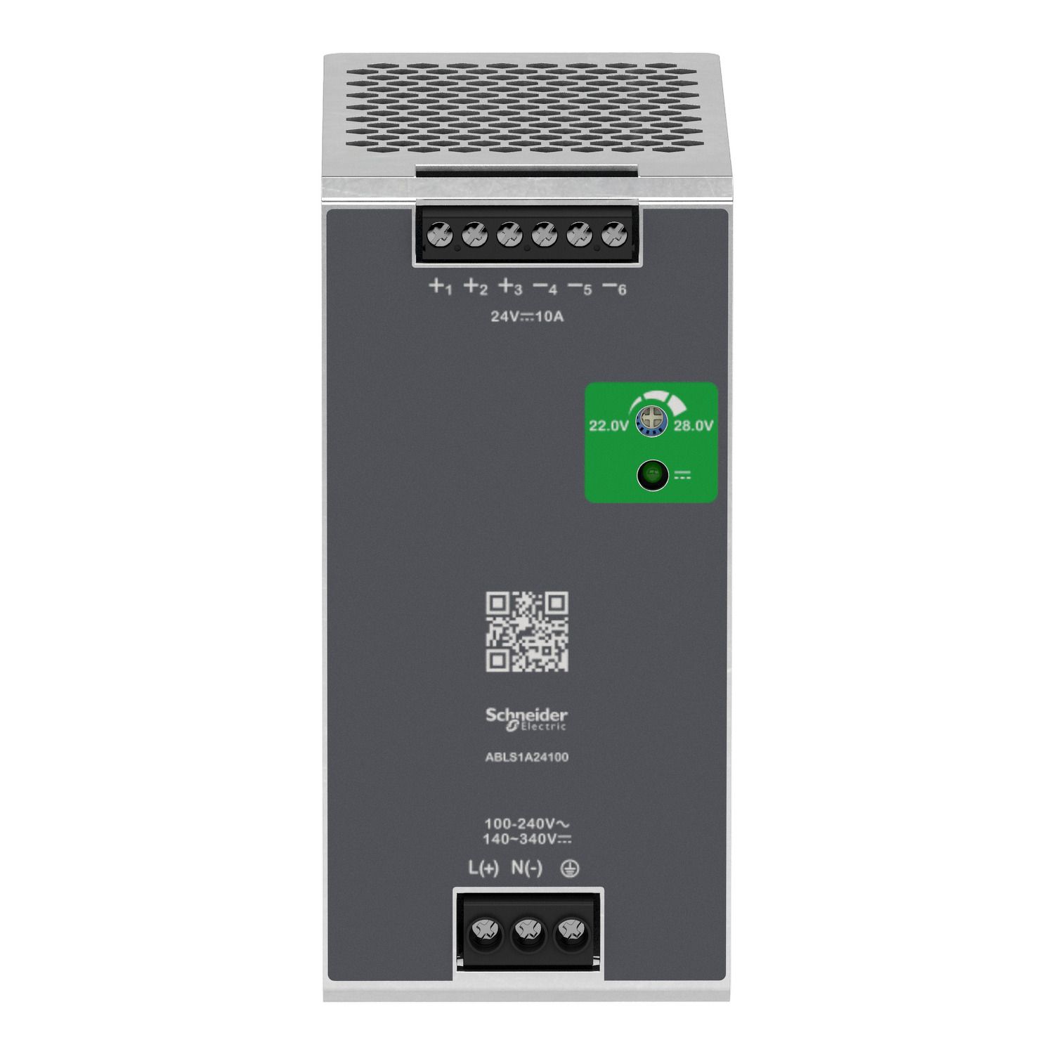 Picture of Regulated Power Supply, 100 to 240V AC, 24V, 10A, single phase, Optimized