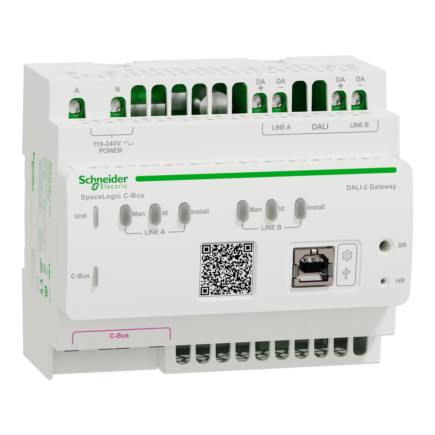 Picture of DALI-2 Gateway, C-Bus, SpaceLogic, 6DIN