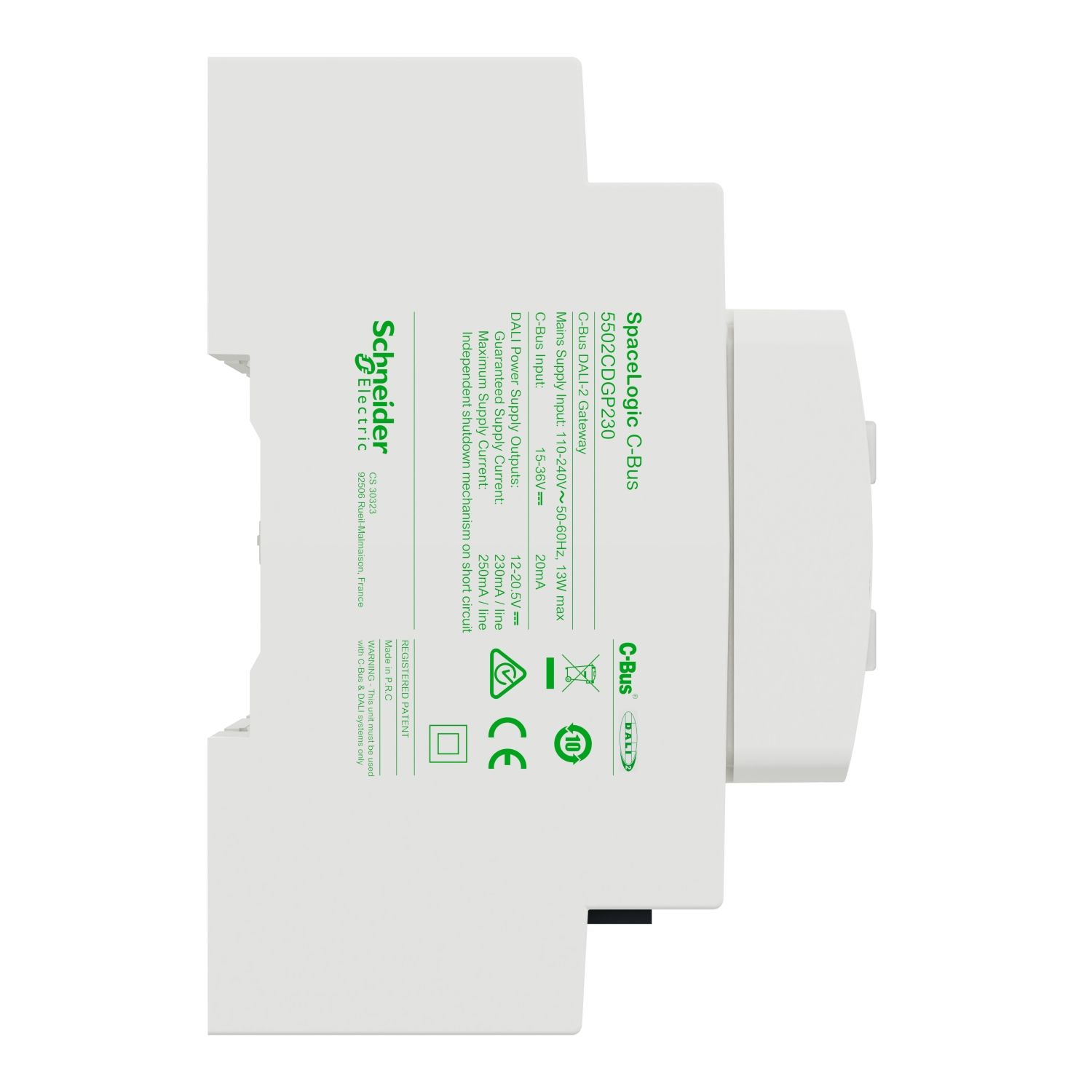 Picture of DALI-2 Gateway, C-Bus, SpaceLogic, 6DIN