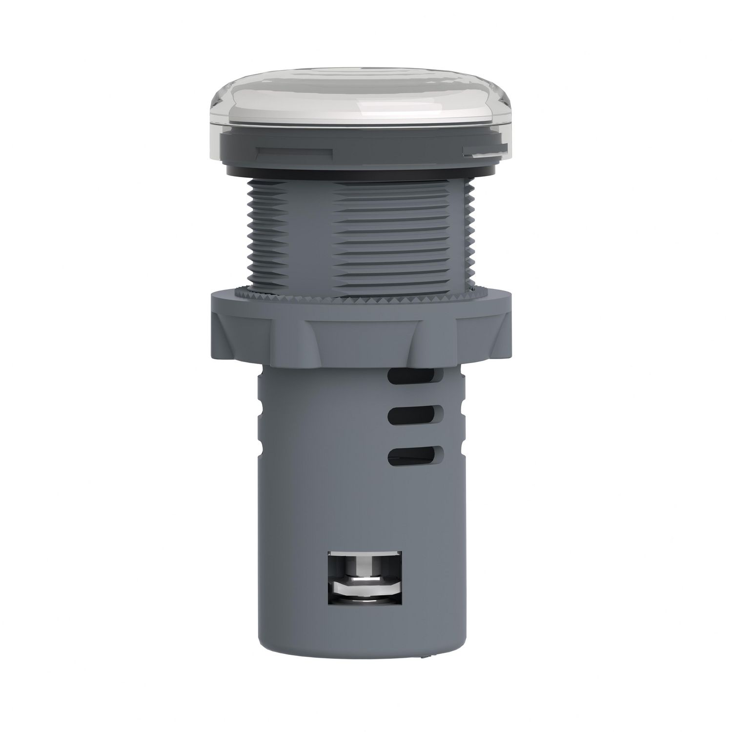 Picture of Monolithic pilot light, Easy Harmony XA2, plastic, green red, 22mm, integral LED, screw clamp terminals, 24V AC DC