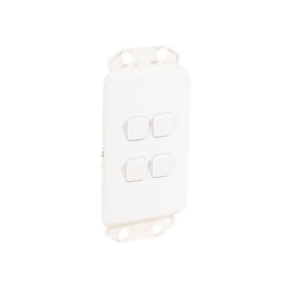 Picture of Switch, Clipsal Iconic, 4 Gang, 10AX,230/240V, Bulk Pack 40