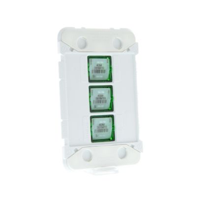 Picture of Gridplate and Mechanism, Clipsal Iconic, 3 Gang, 230/240V, 10AX