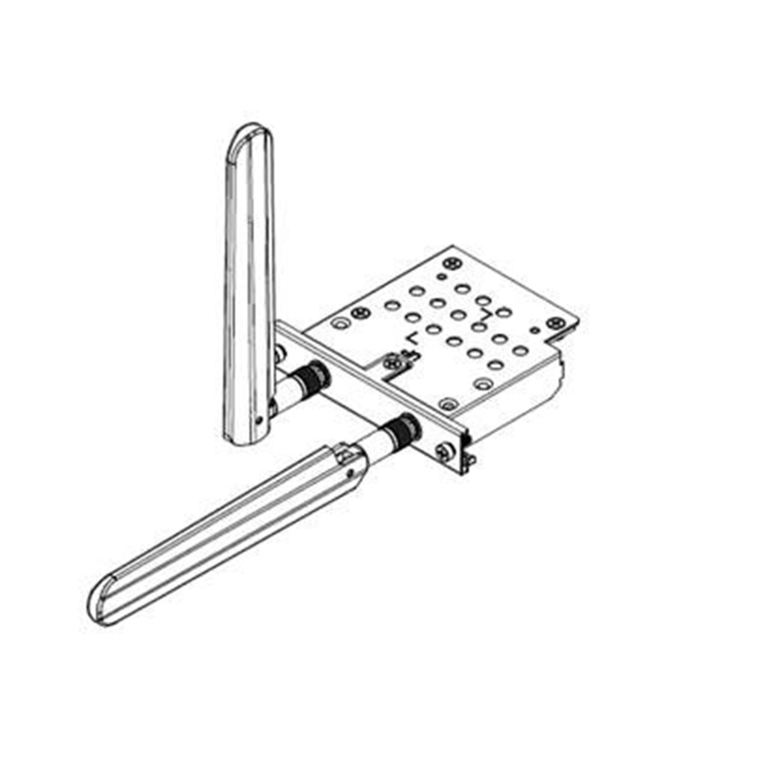 Picture of wireless module, Harmony P6, Expansion option, WiFi/Bluetooth + 2x antennas
