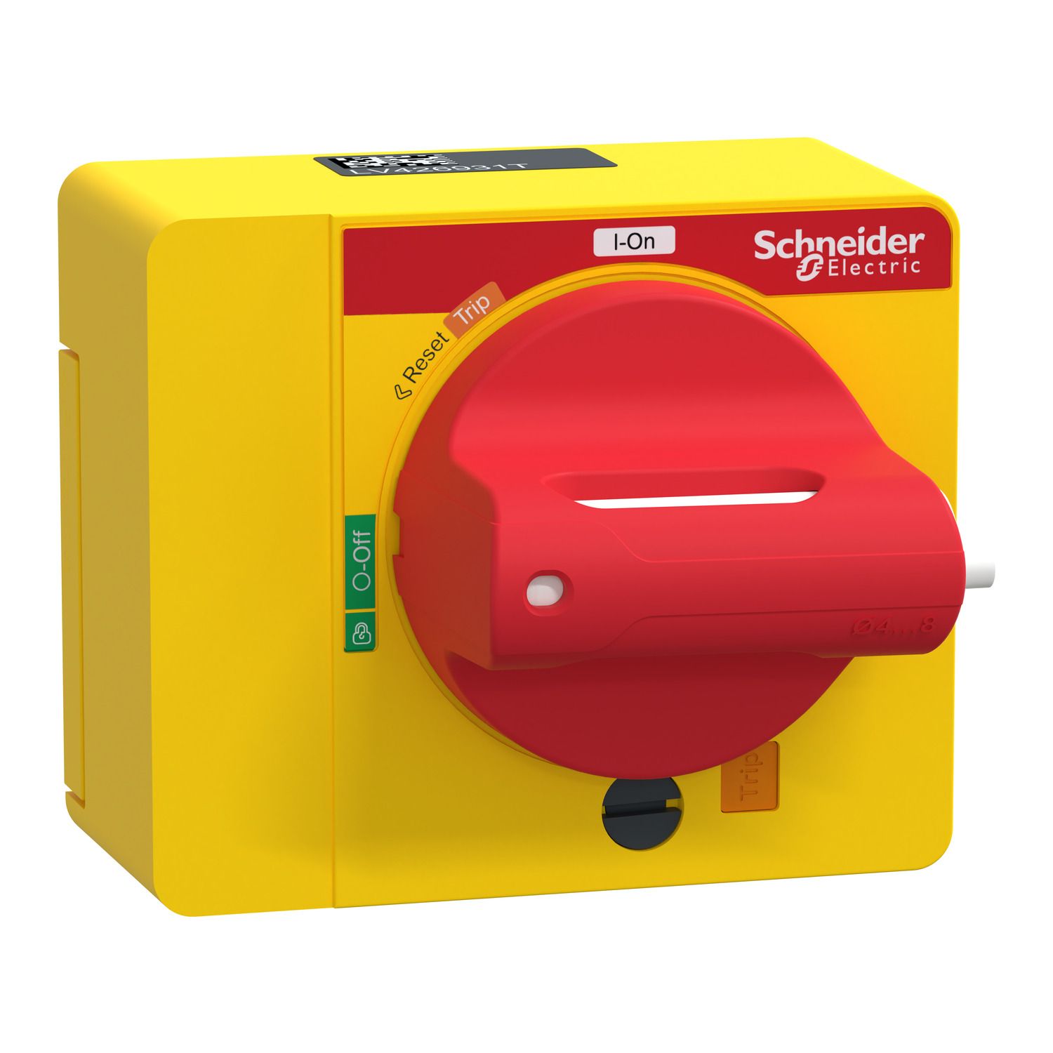 Picture of Direct rotary handle, ComPacT NSXm, red handle/yellow front, IP40