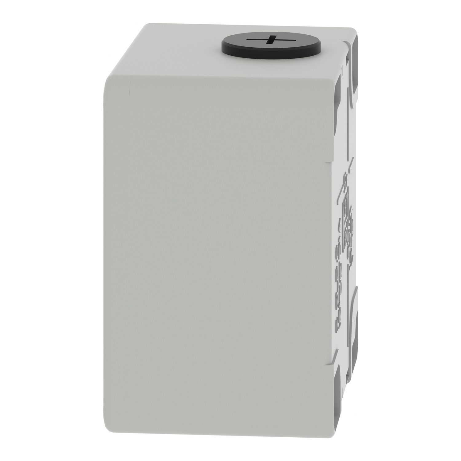 Picture of Die cast empty control station, Harmony XAP, XB2 SL, zinc alloy, grey, M20, undrilled, 80x80x51,5mm, UL cULus