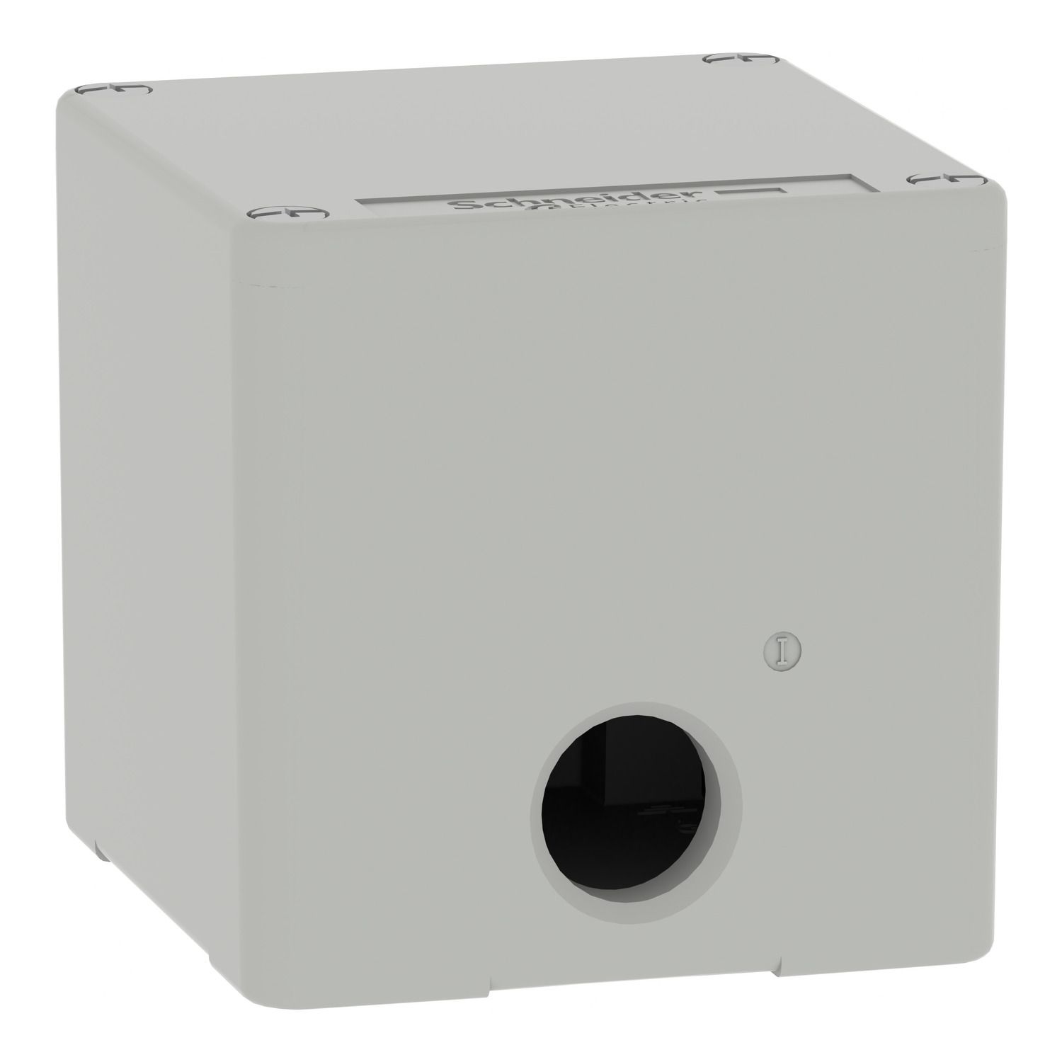 Picture of Die cast empty control station, Harmony XAP, XB2 SL, zinc alloy, grey, M20, undrilled, 80x80x77mm, UL cULus