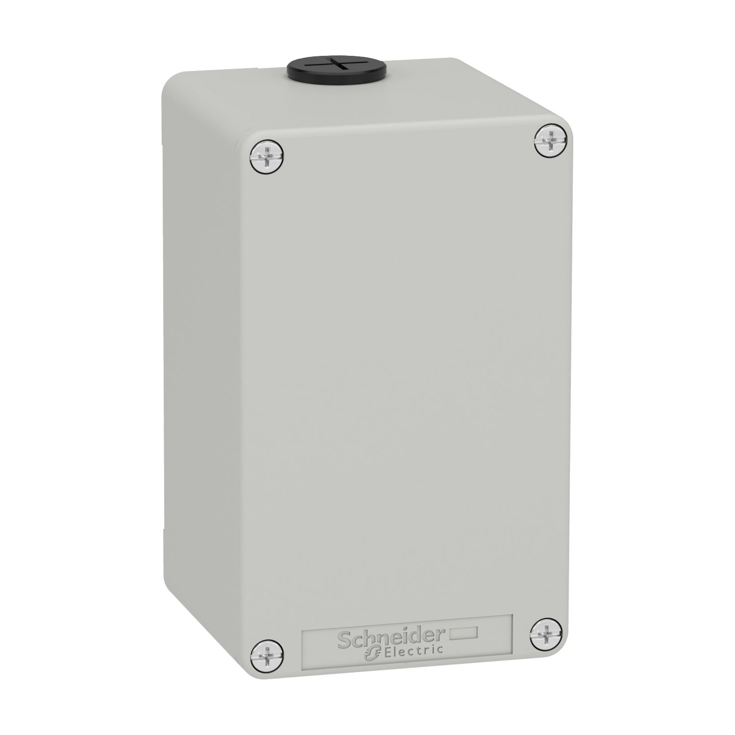 Picture of Die cast empty control station, Harmony XAP, XB2 SL, zinc alloy, grey, M20, undrilled, 80x130x77mm, UL cULus