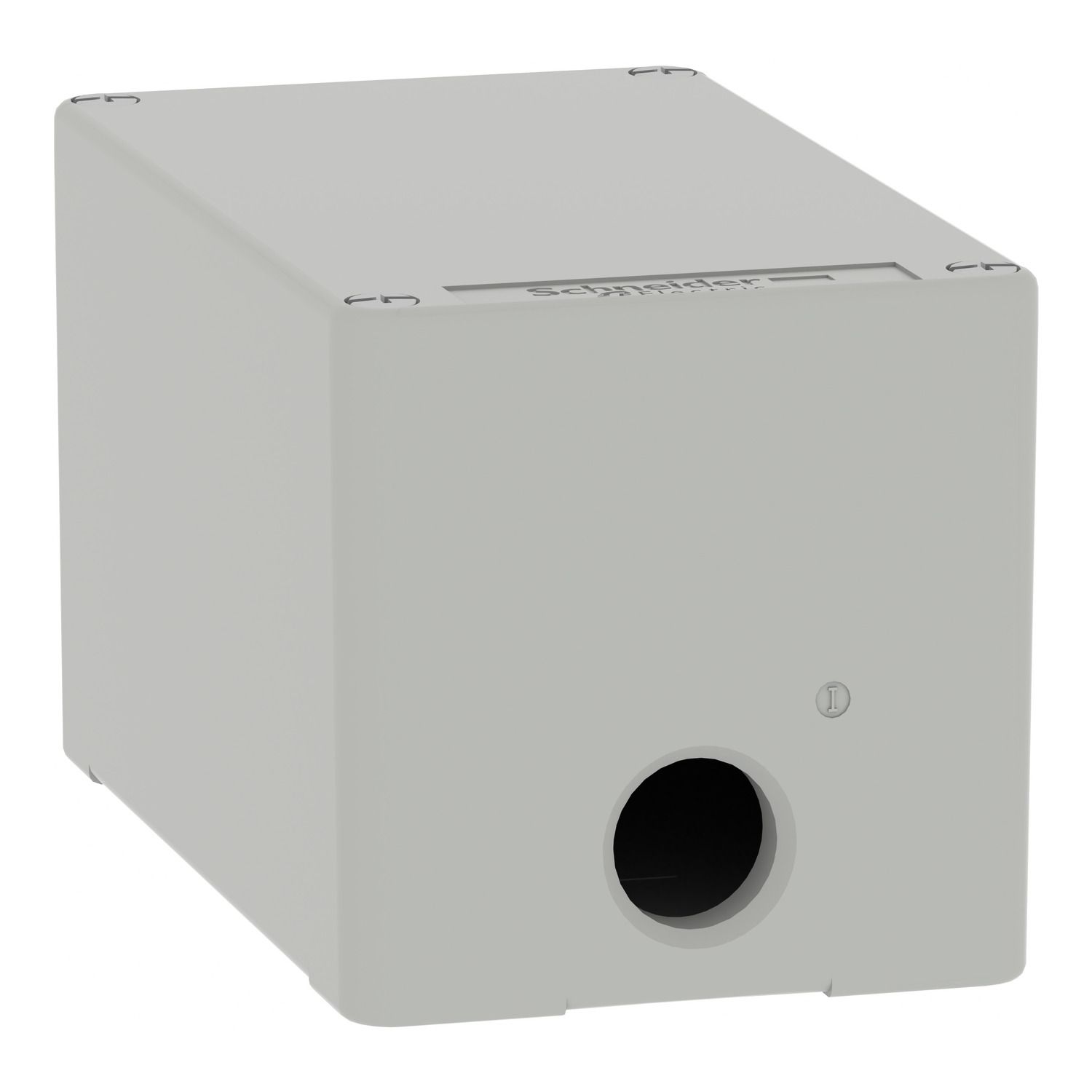 Picture of Die cast empty control station, Harmony XAP, XB2 SL, zinc alloy, grey, M20, undrilled, 80x130x77mm, UL cULus