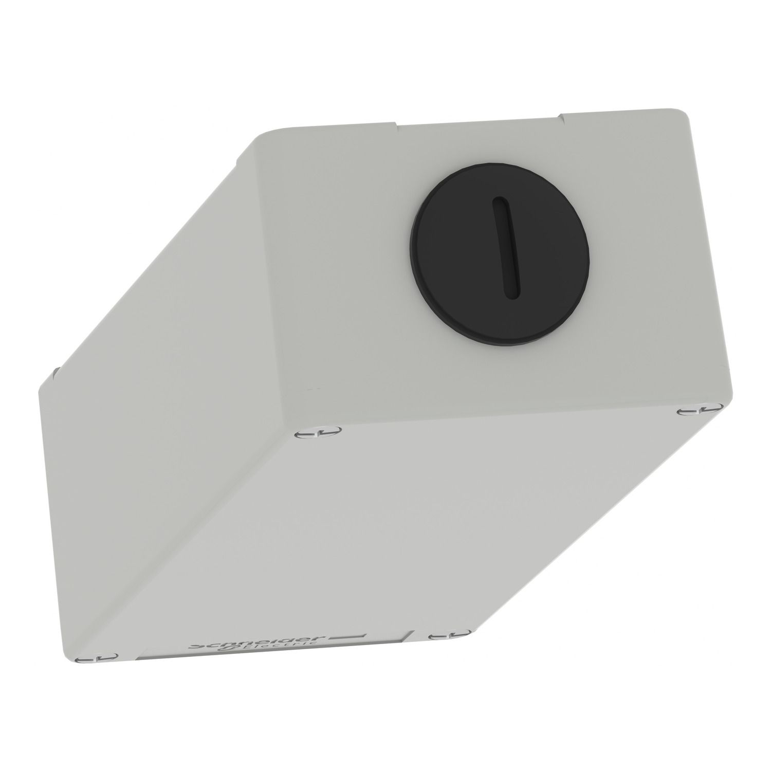 Picture of Die cast empty control station, Harmony XAP, XB2 SL, zinc alloy, grey, M25, undrilled, 80x175x51,5mm
