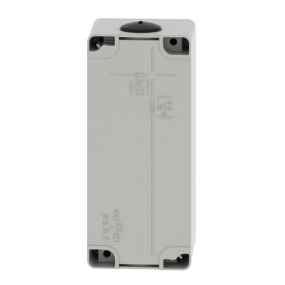 Picture of Die cast empty control station, Harmony XAP, XB2 SL, zinc alloy, grey, M25, 4 cut outs 22mm, 80x175x77mm