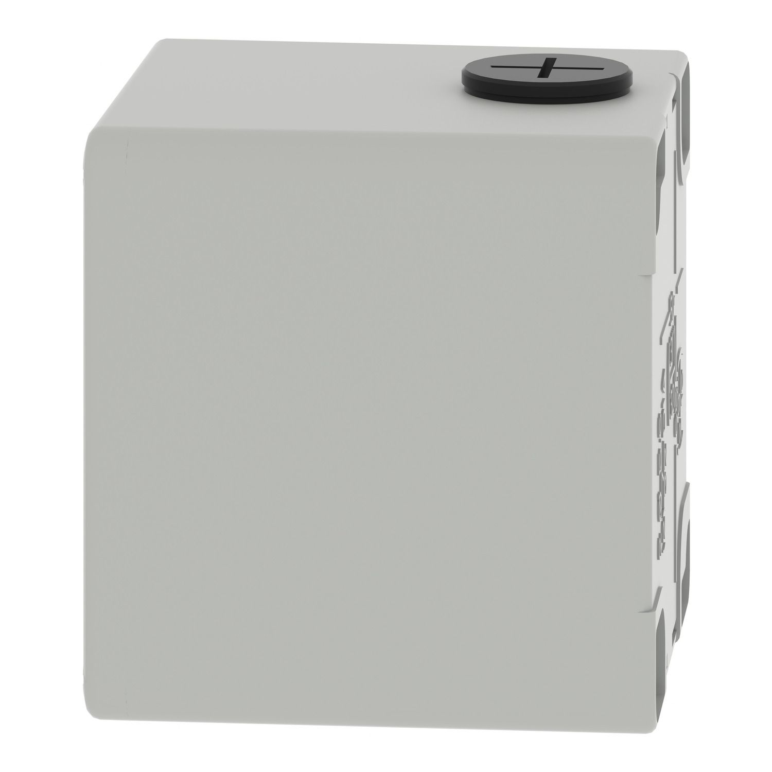 Picture of Die cast empty control station, Harmony XAP, XB2 SL, zinc alloy, grey, M20, 2 cut outs 22mm, 80x80x77mm, UL cULus