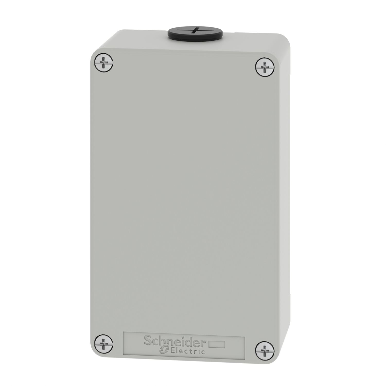 Picture of Die cast empty control station, Harmony XAP, XB2 SL, zinc alloy, grey, M20, undrilled, 80x130x51,5mm, UL cULus