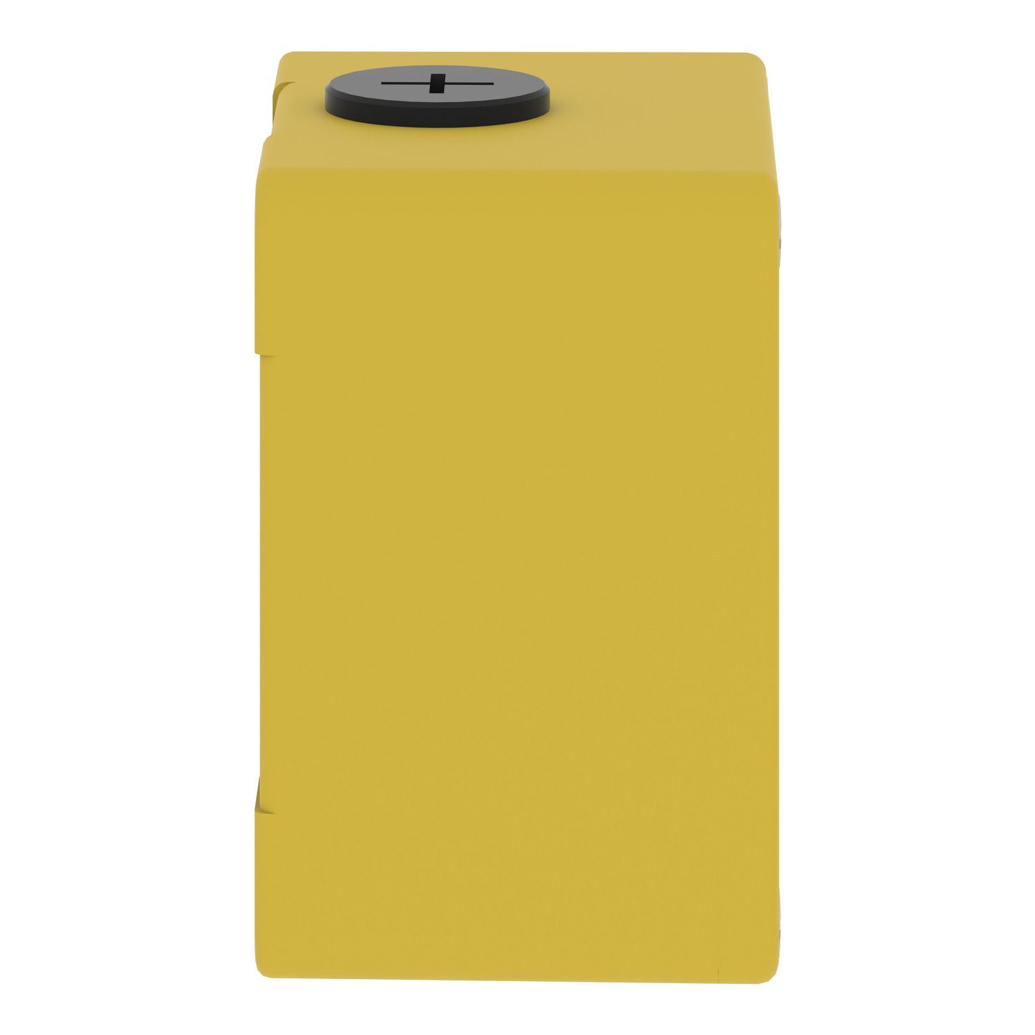 Picture of Die cast empty control station, Harmony XAP, XB2 SL, zinc alloy, yellow, M20, 1 cut out 22mm, 80x80x51,5mm, UL cULus