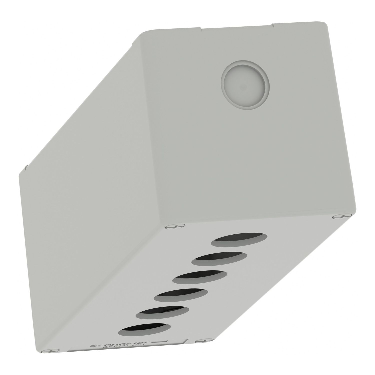 Picture of Die cast empty control station, Harmony XAP, XB2 SL, zinc alloy, grey, M25, 6 cut outs 22mm, 80x220x77mm