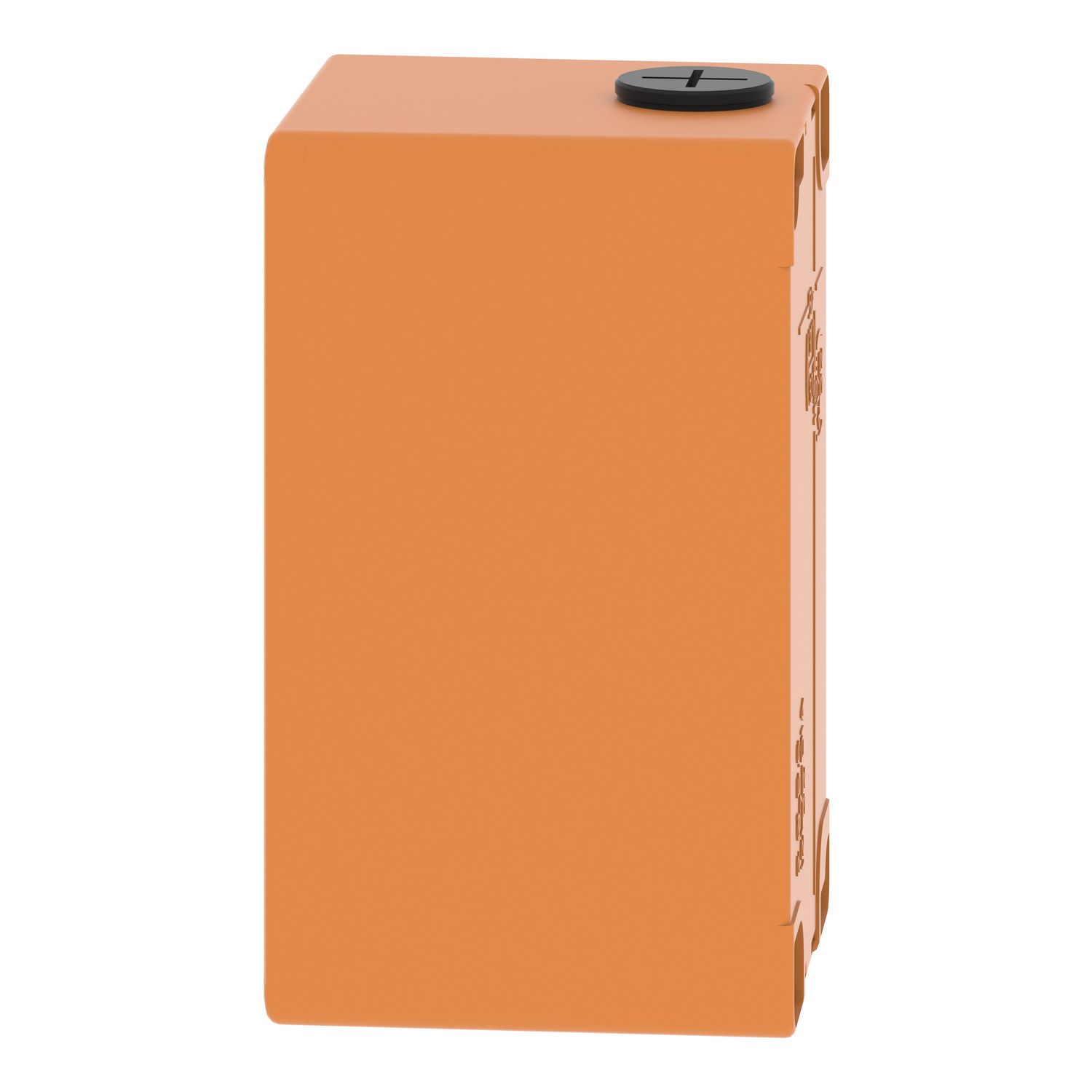 Picture of Empty control station, Harmony XAP, XB2 SL, zinc alloy, orange, M20, 2 cut outs 30mm with notches, 80x130x77, UL cULus