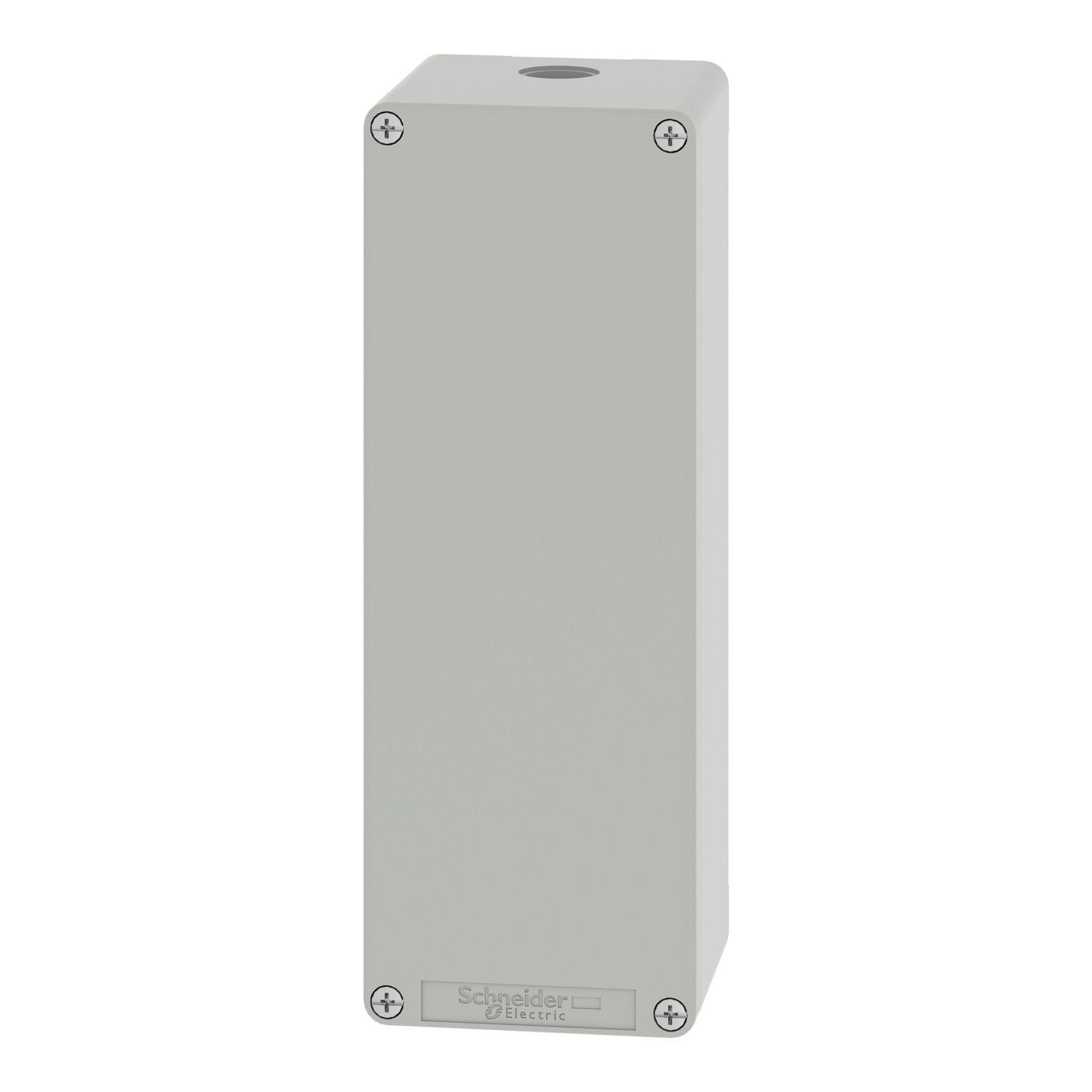Picture of Die cast empty control station, Harmony XAP, XB2 SL, zinc alloy, grey, M25, undrilled, 80x220x77mm