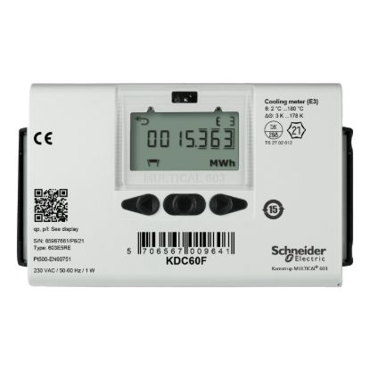 Picture of KD Series Cooling Meter, DN150 Flanged Stainless Steel, 150 m³/h Nominal, Flow Meter