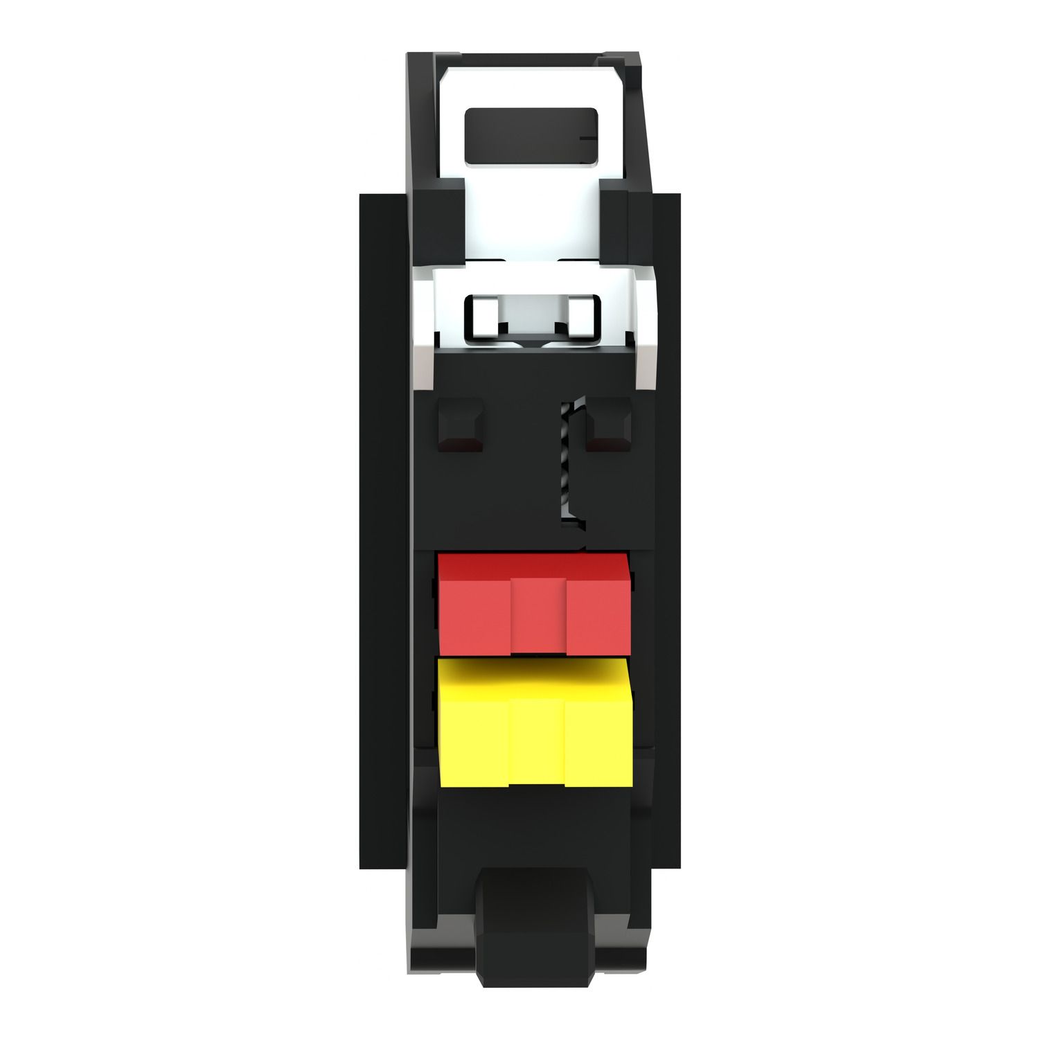 Picture of Contact block, Harmony XB4, Harmony XB5, single contact, silver alloy, screw clamp terminal, 1NC with monitoring