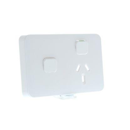 Picture of Skin Socket Switch, Clipsal Iconic, Horizontal Single, 1ExBlank, 10A, 250V, Clip-On