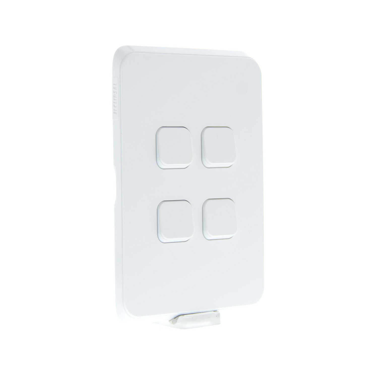 Picture of Quad switch, Clipsal Iconic, complete device, vertical, 1/2-way, 10AX, white