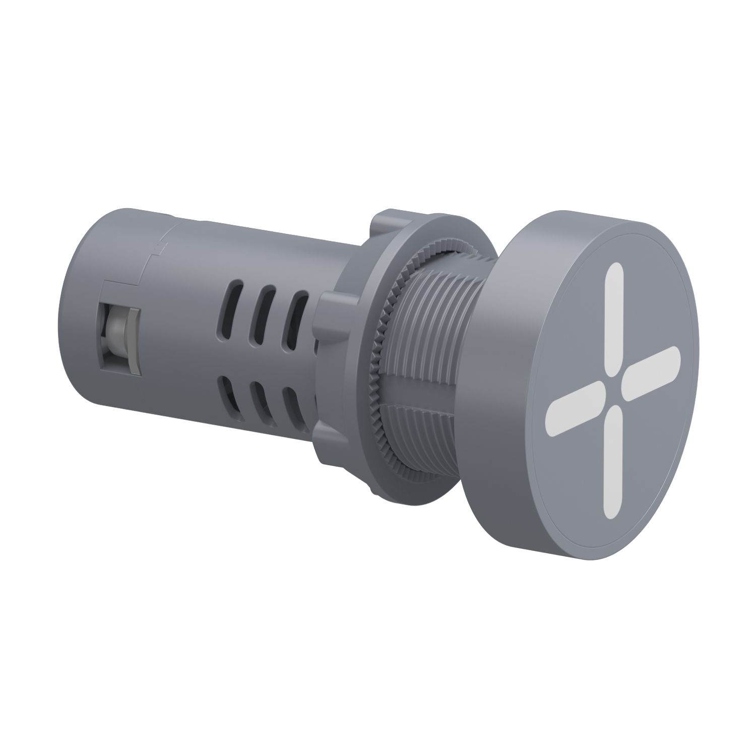 Picture of Monolithic pilot light, Easy Harmony XA2E, plastic, green red, 22mm, isolation switch indicator, screw clamp terminals, 110V AC