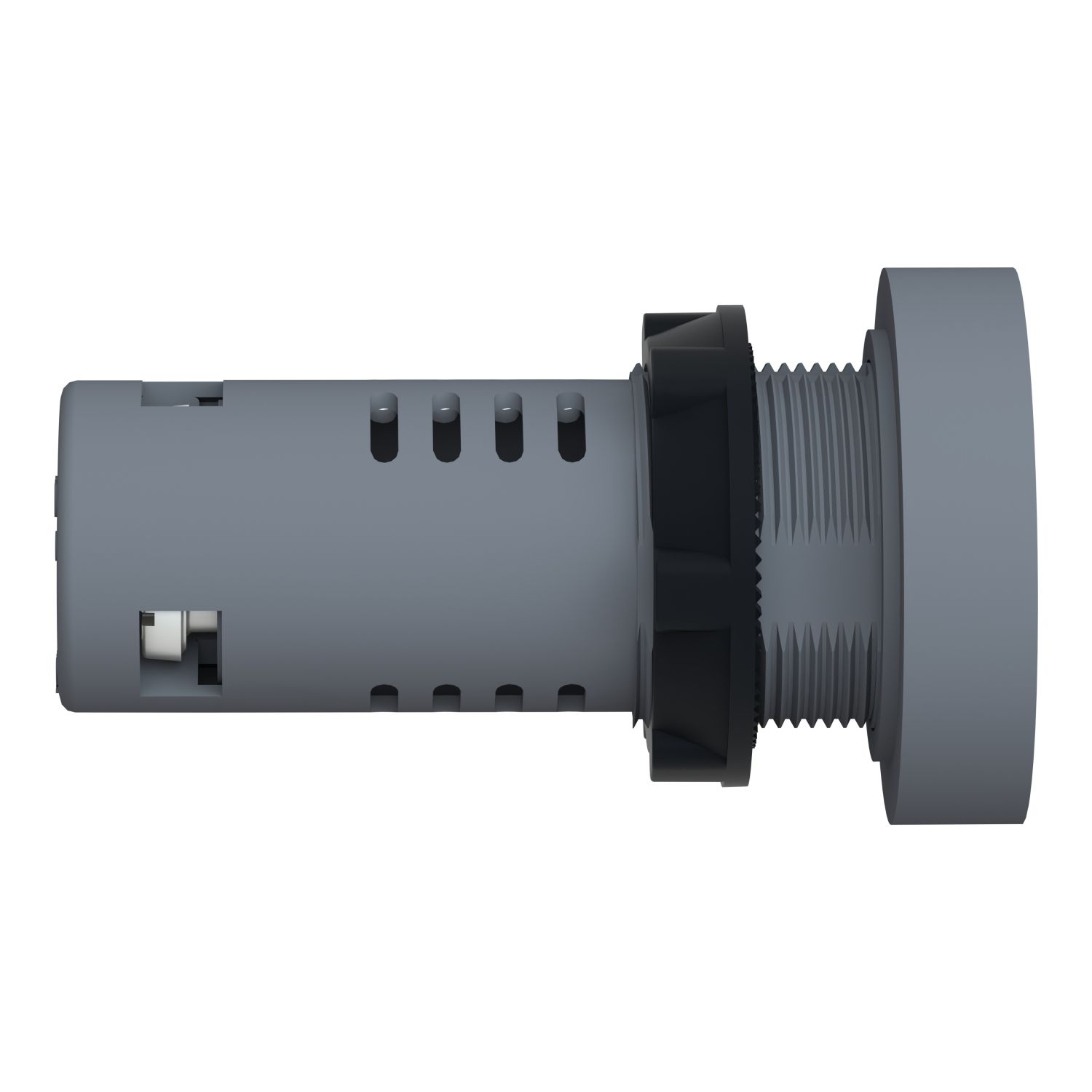 Picture of Monolithic pilot light, Easy Harmony XA2E, plastic, green red, 22mm, ground indicator, screw clamp terminals, 220 to 230V AC