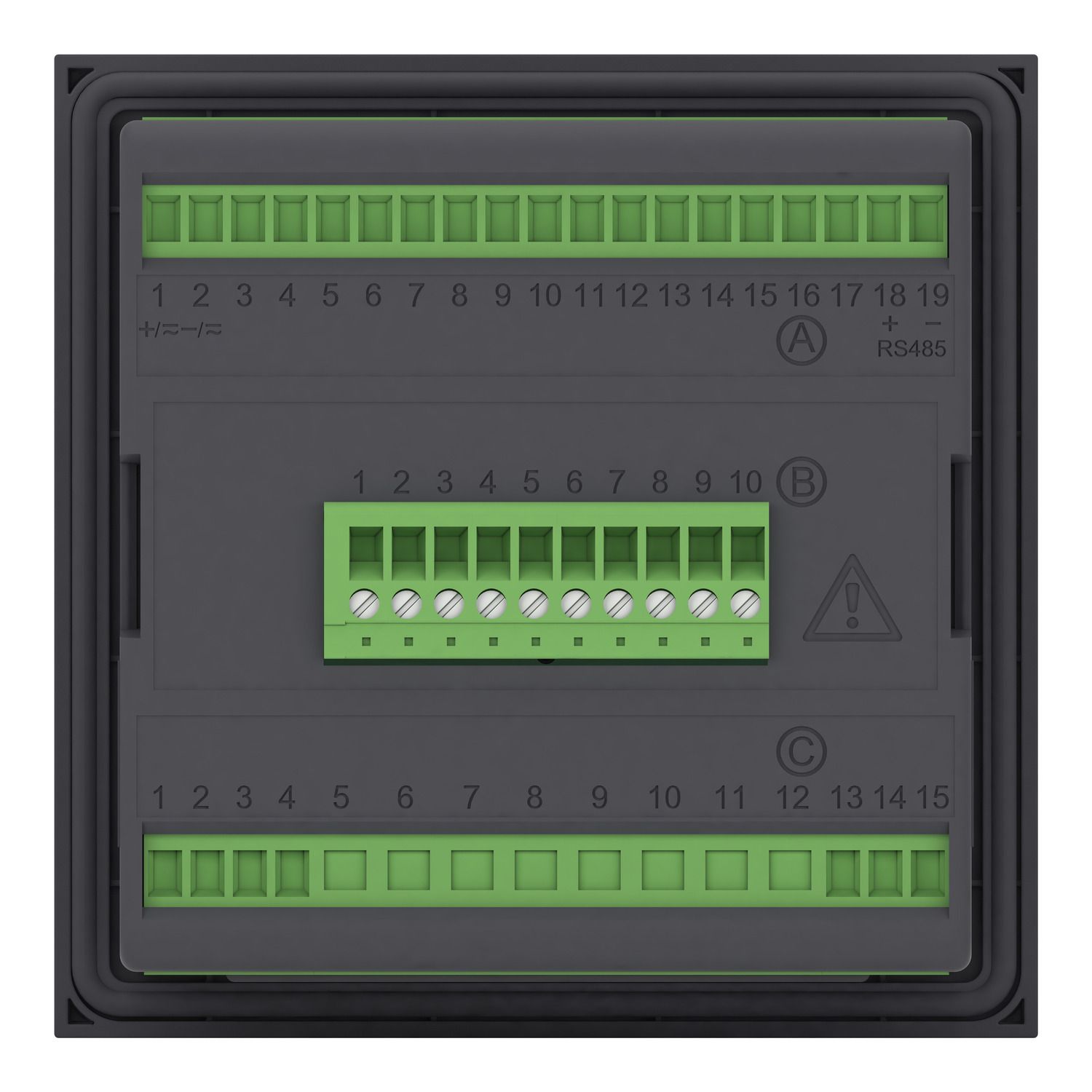 Picture of protection relay PowerLogic P1F 90-250V 3CT 1Io: 0.05-12IN 4DI-8DO RS485 USB
