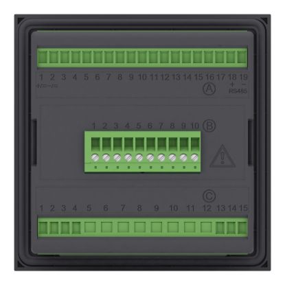 Picture of protection relay PowerLogic P1V 24-60V 4VT: 220-480V 6DI-8DO RS485 USB