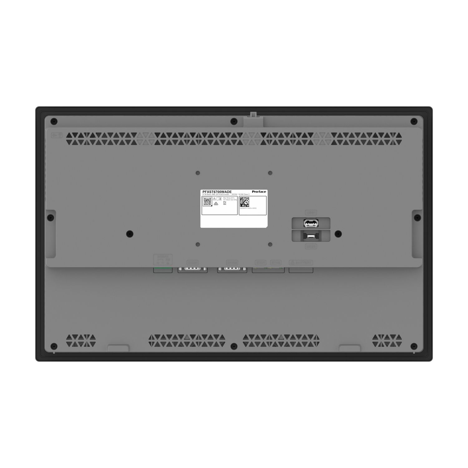 Picture of 15"W touch panel display, 2COM, 2Ethernet, USB host&device, 24VDC, GP-ProEX model