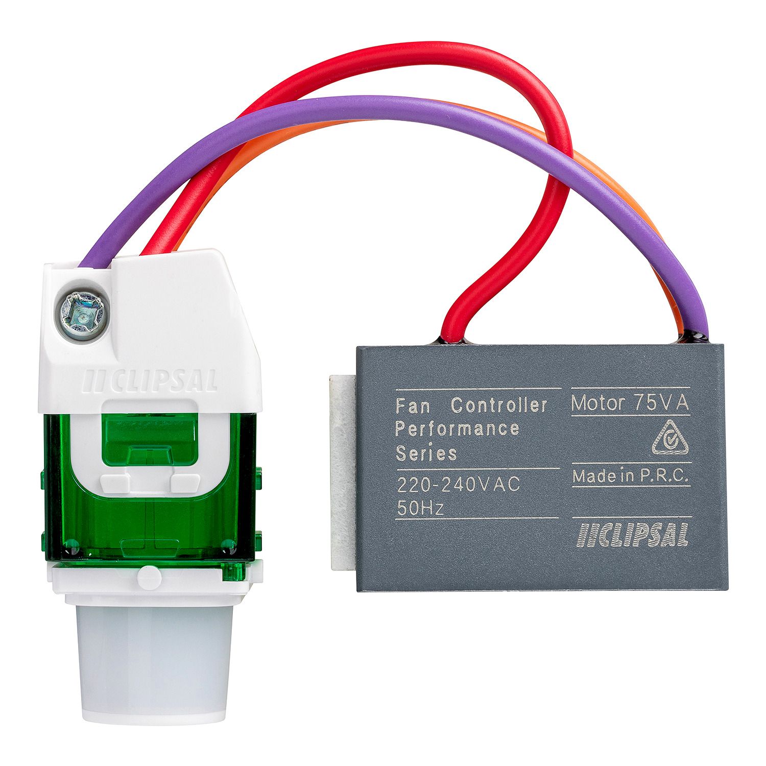 Picture of Mech Switch, Clipsal Iconic, 4-Position, Rotary Switch Off-1-2-3 Capacitor, 75VA, 250V