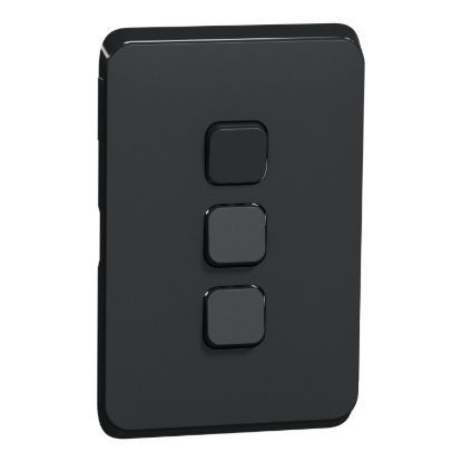 Picture of Switch Plate Skin, Clipsal Iconic, 3 Gang, Horizontal/Vertical Mount