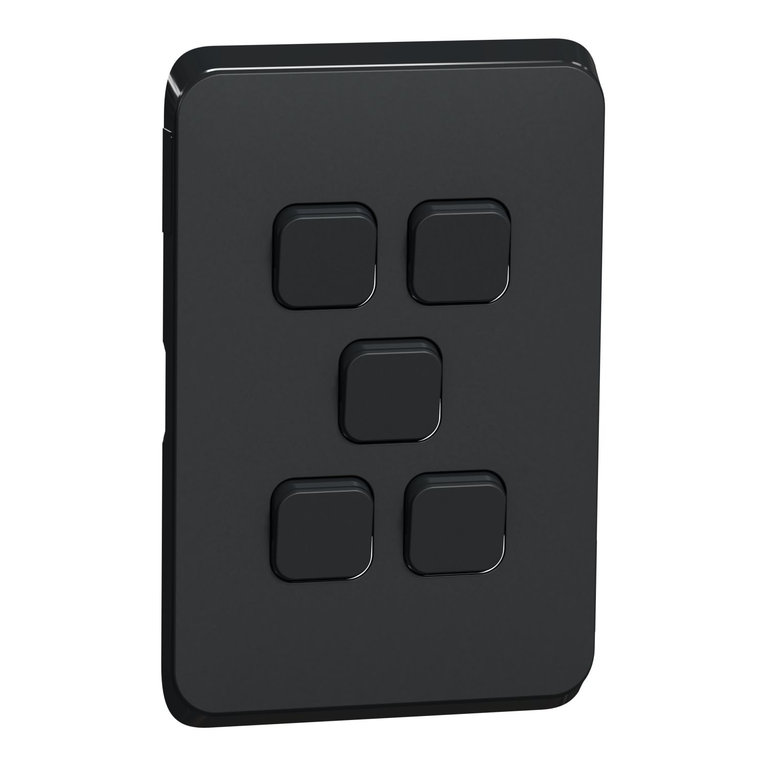 Picture of Switch Plate Skin, Clipsal Iconic, 5 Gang, Horizontal/Vertical Mount